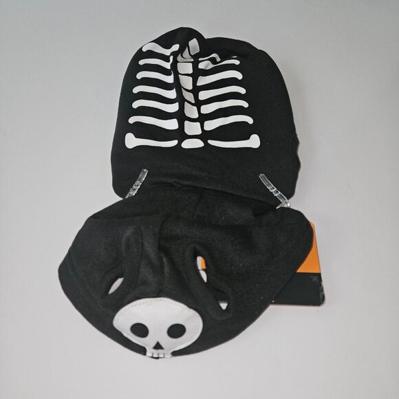 NEW Glow Skeleton Dog Cat Pet Halloween Costume Size Small (up to 20 lbs) Black - Picture 2 of 6